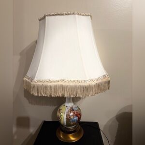 Antique Dresden Porcelain Lamp